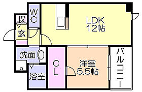 アレイII 403 ｜ 福岡県久留米市津福本町（賃貸マンション1LDK・4階・45.00㎡） その2