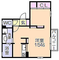 プロシアB棟 105 ｜ 福岡県久留米市津福本町（賃貸アパート1R・1階・36.29㎡） その2