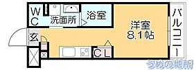 グランジュール大手町 702 ｜ 福岡県久留米市大手町（賃貸マンション1R・7階・26.84㎡） その2