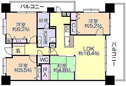エバーライフ久留米南センターコート 4LDKの間取図画像