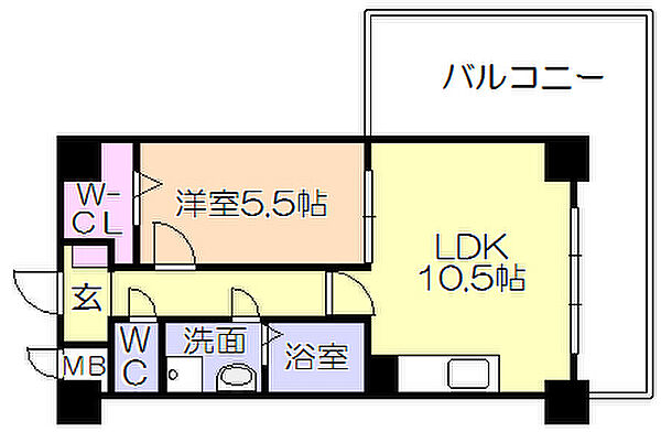 モントーレヒルズ東櫛原 601｜福岡県久留米市東櫛原町(賃貸マンション1LDK・6階・40.03㎡)の写真 その2