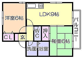 セジュ-ル江口 202 ｜ 福岡県久留米市津福本町（賃貸アパート2LDK・2階・50.00㎡） その2