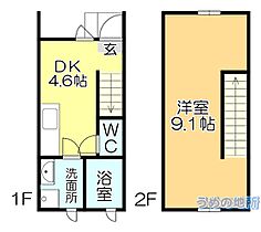 サスティナヴィラ上荒木 106 ｜ 福岡県久留米市荒木町荒木（賃貸アパート1DK・1階・32.29㎡） その2