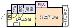 シャトレ梅満 203 ｜ 福岡県久留米市梅満町（賃貸マンション1DK・2階・29.20㎡） その2