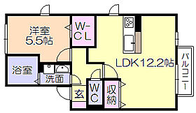 レクサリー 103 ｜ 福岡県久留米市梅満町（賃貸アパート1LDK・1階・45.15㎡） その2