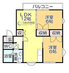 上津コーポB棟 1階