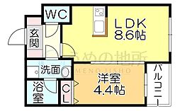 GlanZ六ツ門 3階/302