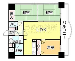 ロマネスク六ツ門 3LDKの間取図画像