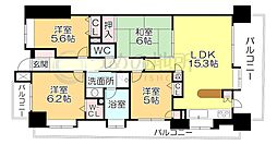 アーバンパレス諏訪野2 4LDKの間取図画像