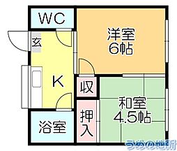 秋山アパート 2階/205