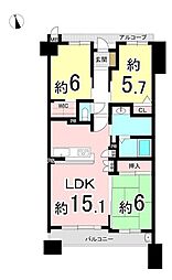 間取図画像 3LDK