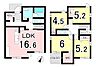 間取り：【LDK16.6帖！】4LDK！本地原小・旭中！駐車2台可能！小学校徒歩10分圏内に有！