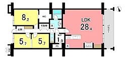 レインボーティアラ瀬戸 3SLDKの間取図画像