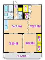 グランド中央 203 ｜ 鹿児島県霧島市国分中央4丁目15-34（賃貸マンション3DK・2階・66.59㎡） その2