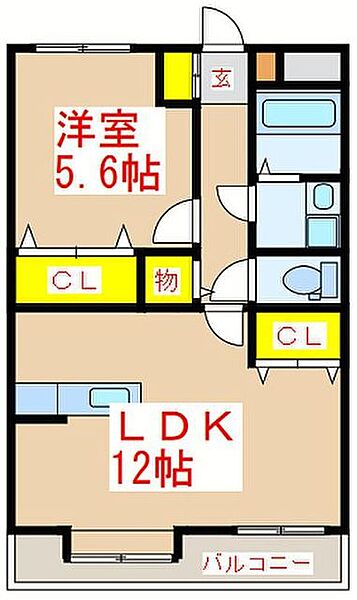 ＡＧＲＥＡI 305｜鹿児島県霧島市国分野口東(賃貸マンション1LDK・3階・43.22㎡)の写真 その2