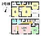 間取り：2号棟　4LDK+S　土地面積223.21m2　建物面積97.20m2