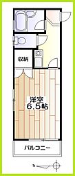 アパート 1Kの間取図画像