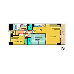 アンサンブル新中野 2SLDKの間取図画像