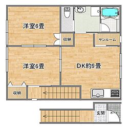 ユーアイ7 2DKの間取図画像