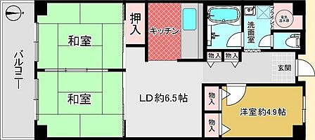 3LDK 間取り