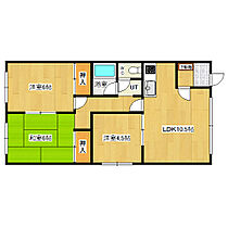 青柳マンション 4 ｜ 北海道北見市中ノ島町１丁目3番8号（賃貸アパート3LDK・2階・58.30㎡） その2