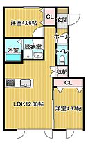 ヴィータ 2-D ｜ 北海道北見市北斗町３丁目9番14号（賃貸アパート2LDK・2階・47.88㎡） その2