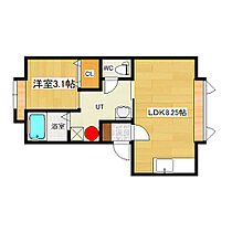 サクセスハイム 2-A ｜ 北海道北見市柏陽町557番地124（賃貸アパート1LDK・2階・30.22㎡） その2