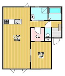 ドリーム21X 1LDKの間取図画像