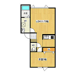 ココルチア 1LDKの間取図画像