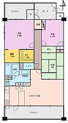 ディアステージ四条葛野大路 3SLDKの間取図画像