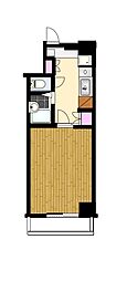 メインステージ日本橋箱崎 1Kの間取図画像