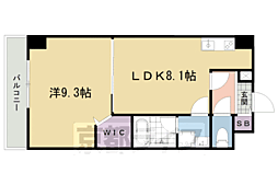 ウィズ秀和 1DKの間取図画像