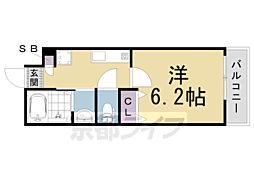 LaFiteSAIIN 1Kの間取図画像