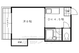 メゾン桃栄 1DKの間取図画像