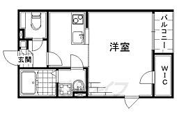 レオネクストクールドイリス ワンルームの間取図画像