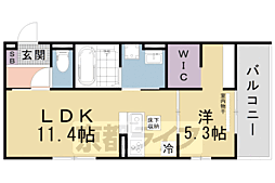 アドラブール 1LDKの間取図画像