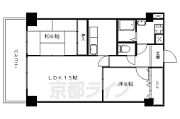 ヒルトップ 2LDKの間取図画像