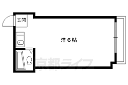 ラフォーレ伏見 ワンルームの間取図画像