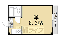 コーポ尾上 ワンルームの間取図画像