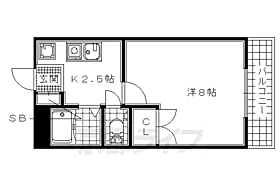 ヴィラいずみ 306 ｜ 京都府八幡市男山泉（賃貸マンション1K・4階・22.99㎡） その2