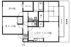 国見坂ハイツ 202 ｜ 大阪府枚方市津田元町2丁目（賃貸アパート3LDK・2階・68.45㎡） その2