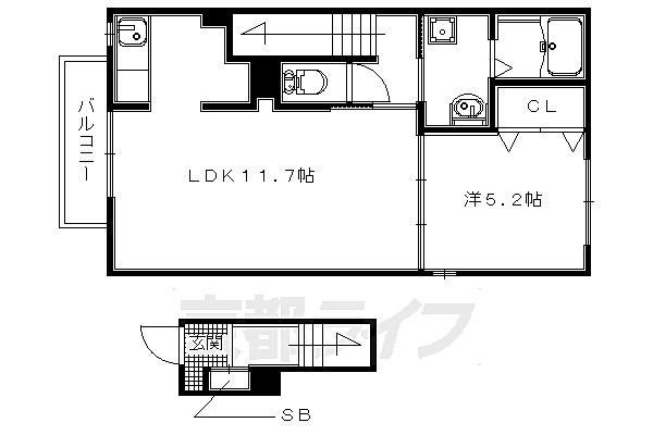 カーサ・リベルタ 103｜大阪府枚方市藤阪元町2(賃貸アパート1LDK・1階・43.32㎡)の写真 その2