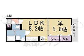 ミレ　グランデ　京田辺 102 ｜ 京都府京田辺市宮津佐牙垣内（賃貸アパート1LDK・1階・35.00㎡） その2