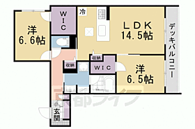 シャーメゾン　ポーロニア 103 ｜ 京都府京田辺市興戸塚ノ本（賃貸マンション2LDK・1階・70.53㎡） その2