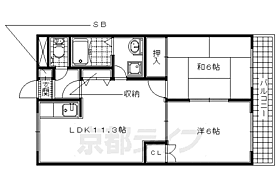 カサファミリア 201 ｜ 京都府木津川市州見台1丁目（賃貸マンション2LDK・2階・51.15㎡） その2