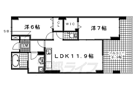 エバー・グリーン・宇治 307 ｜ 京都府宇治市槇島町落合（賃貸マンション2LDK・3階・59.09㎡） その2