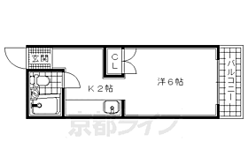 山岡ハイツ 202 ｜ 京都府京田辺市田辺辻（賃貸マンション1K・2階・18.21㎡） その2