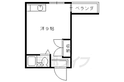 サザンクロス桃山 ワンルームの間取図画像