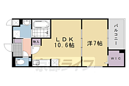 メゾンドエフ 1LDKの間取図画像