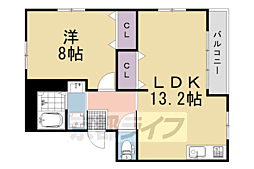 清水マンション 1LDKの間取図画像